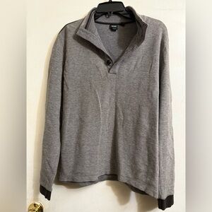 Hugo Boss Gray Long‎ Sleeves Pullover Size M